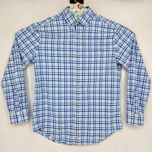 Vineyard Vines Shirt‎ Mens Medium Classic Fit Murray Button Down Blue Plaid